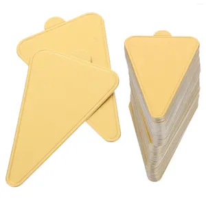 Dinnerware Sets 100 Sheets Dessert Board Baseboard Trim Cookies Tray Cake Serving Round Mini Gold Boards Treat