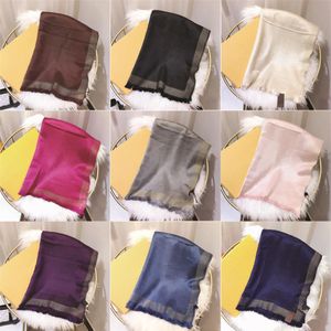 Brand Designers Scarf High Quality Silk and Cotton Classic Styles Long 180x70 10Colors Scarves Shawl Gift Box Set272l