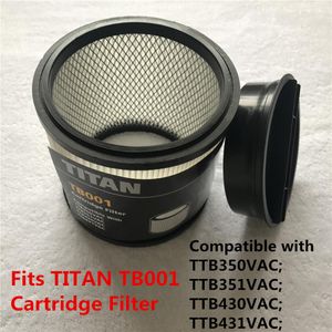 パート1PCS Titan TB001カートリッジフィルターフィットTTB350VAC TTB351 TTB430 TTB431VAC掃除機クリーナーパーツアクセサリー