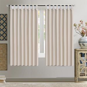 Cortina 1pc Tabs de cor sólida Top Blackout Drapes de sombreamento para quarto Sala de jantar de vida 2JL230