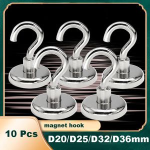 Ímãs 10 PCs Gancho magnético forte diâmetro dourado 20mm 25mm 36mm 40mm 42mm 48mmneodymium Home Kitchen Workplace etc 230512