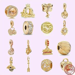 925 Charm Boncuk Aksesuarları Fit Pandora Takılar Mücevher Yüksek Kaliteli Takı Hediyesi Toptan Güneş Sarkla Secly Clear Clip