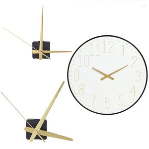 Wanduhren 1 Stück Stille Uhrwerk mit goldenen Zeigern für DIY Quarzmechanismus Nadeln Zubehör Ersetzen