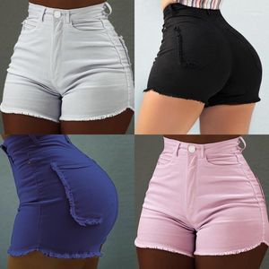 Frauen Jeans Frauen Shorts 2023 Sommer Dünne Frau Grenzüberschreitende Hosen Einfarbig Schlanke Tasche Fashion1