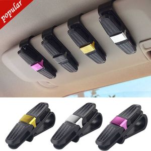 New Auto Sun Visor Glasses Aterlener Clip Suport para óculos de sol CARTÃO DE TILHO DE ÓPIDOS DE SUNCOLÍVEL CARTÃO DE TILHO 180 ROTAÇÃO GLIP de óculos multifuncionais