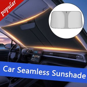 New 2023 Car Windshield Sunshade with Storage Pouch Car Auto Sunshade for Windshield for UV Rays Protection Car Interior Accessories