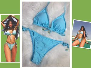 Bikini di design Bikini a due pezzi da donna con costume da bagno Alphabet Costume da bagno estivo in cristallo Costume da bagno di lusso da spiaggia a tre punti Costumi da bagno donna GG2