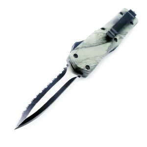 Mict Troodotfn Küçük A07 7inch Camo Yeşil Çifte Eylem İsteğe bağlı avlanma katlanır Sabit Blade Bıçağı Hayatta Kalma Bıçakları Noel GIF293M