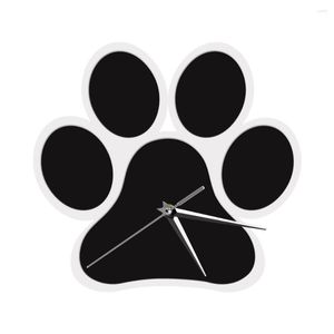 Orologi da Parete Cane Design Orologio Animali Modern Pug Home Decor Doggy Foot Arte Contemporanea