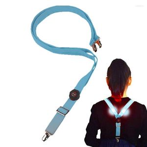 Hunting Jackets LED Suspenders Elastic Light Up Safety Reflective Suspender Glowing For Outdoor