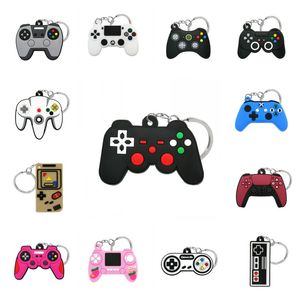 20pcs pvc novo chaveiro de alta qualidade de alta qualidade Máquina -chave Mini Cartoon Gamepad Joystick Fit Men Carys Cartocolina Presente de Sull