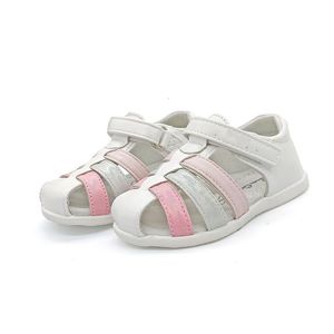 Sandały Super wysokiej jakości białe ortopedyczne buty dla dzieci Girl Arch Wsparcie dla dzieci Sandały Wewnętrzna prawdziwa skóra 230515