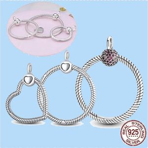 925 Charm Perlen Zubehör passen Pandora Charms Schmuck baumeln Charme Frauen Perlen hochwertige Schmuck Geschenk Großhandel Moments Pave O Anhänger