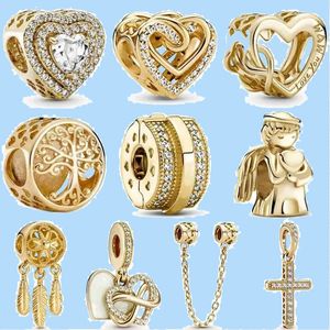 925 Charm-Perlen-Zubehör für Pandora-Charms-Schmuck, Schmuck, Geschenk, Großhandel, Kreuz verschlungene Herzen, Perlen, spiritueller Traumfänger