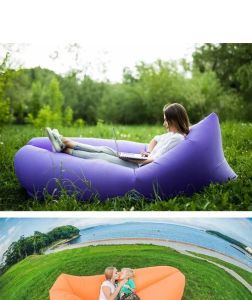 Outdoor Camping Inflatable Sofa Air Mattress Single Deck Chair Portable Lunch Break Music Festival Convenient And Practical