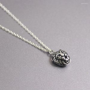 Chains 1pc DIY Vintage Sphinx Stainless Steel Custom Necklace 3D Human Face Animal Pendants Necklaces Geeks Men Kids Memorial Jewelry