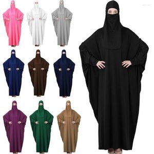 Ethnic Clothing Ramadan Women Muslim Hijab Overhead Veil Full Cover Prayer Dress Islamic Jilbab Turkey Loose Kaftan Burka Niqab Arab Dresses