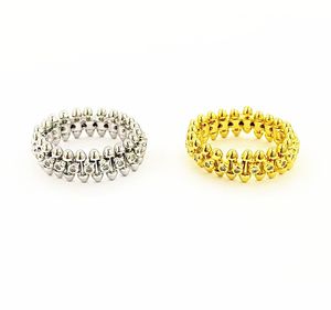 Модный роскошный дизайн 18K золотые титановые стальные кольца для любителей женской вечеринки для женских вечеринок