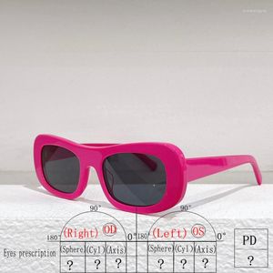 Solglasögon 6 färger Square Small Frame Women's 1046s Hip Hop Style Recept Men's Glasses Anti UV400 Rose Red White Blue