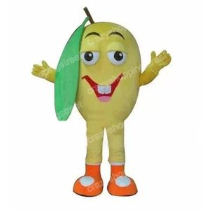 Halloween Lemon Mascot Costume de desenho animado CharacterFits Derno de Natal Tamanho da festa de aniversário Festa de roupas ao ar livre Aderentes publicitários