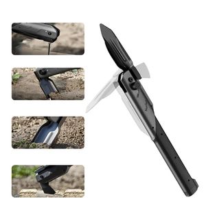BIJL EDC Handverktyg 6in1 Multifunktionell vikning med spade med hammarsaxsåg och kniv för campingträdgårdsverktyg överlever aluminiumlegering