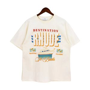 Rhude Designer Brand T Shirts Rhude Mens Womens Summer Breattable T Shirt Beach Tshirts Coconut Seaside Graphic Tees Shirts Tops Clothes Par Rhude T Shirts 501