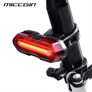 Światła rowerowe Miccgin Dual jasny kolor Rower Ton Ogon Multi Pozycja Regulowana Cob Lantern Lantern Tylna rowerowa akcesorium