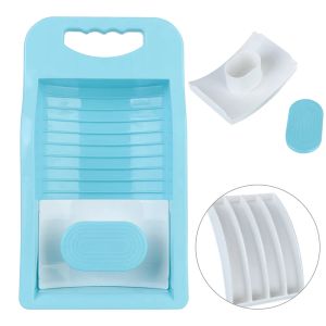 Mini tvättbräda badrumstillbehör tvättverktyg tvättbräda antislip för babykläder