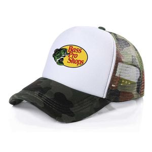 Snapbacks Herr Bass Pro Shops Tryck Sommar Baseballkeps truckerkepsar Utomhus Sport Resor Unisex Pappa Hatt Pojke Flicka Snapback-kepsar P230515