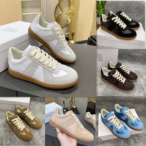 Maison Mm6 En İyi Kalite Çoğaltma Tasarımcı Ayakkabı Kesi Ayakkabılar Sıradan Ayakkabılar Rahat Maison Mens Trainers Turuncu Zapatos Beyaz Skate Women Spor Sakinleri Dışarı