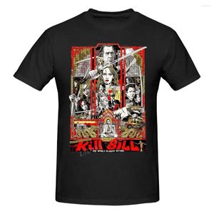 Mäns T -skjortor Kill Bill Hela Bloody Affair Shirt Harajuku kläder Kort ärm Cotton Streetwear Graphic Tshirt Tees