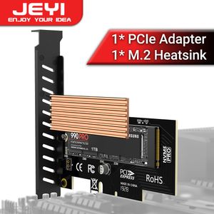 JEYI JIAYI SK4 PCIE4.0x4 till M2 NVME Adapterkort Fullhastighet SSD Solid-State Drive M.2 Expansionskort