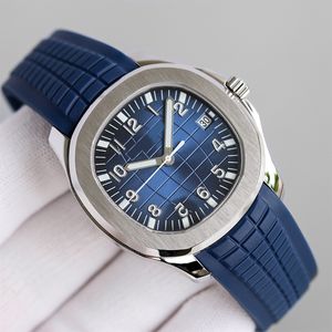 AquaNout Mens Watches Elegant Movement Automatic Movement Pat 40mm快適なゴムストラップ防水輝く品質腕時計