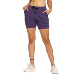 Laufshorts Damen Yoga Casual Bermuda Athletic Workout Lounge Walking Pyjama Female Jogger mit Taschen