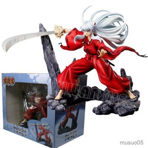 Action Toy Figure 20cm Sesshomaru InuYasha Anime Figure Final InuYasha Action Figure Noodle Stopper Sesshomaru Figure Model Doll Toys