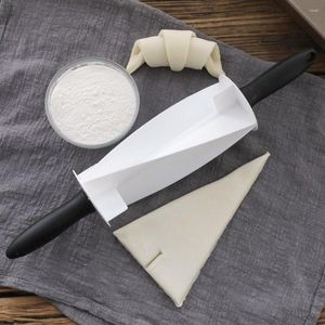 Strumenti di cottura Croissant Pane Coltello Tagliapasta Affettatrice Rullo per pasticceria antiaderente Con manico Strumento per stampi da cucina in plastica