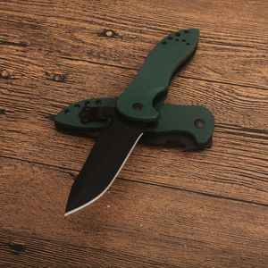 Hot KS6074 Pocket Folding Knife 8Cr13Mov Titanium Coating Drop Point Blade G10 med rostfritt stålplåt utomhus campingknivar med detaljhandelslådan