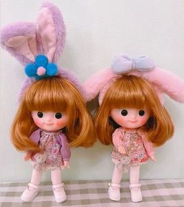 Dolls POP MORT MUICHAN BJD DOLL Mini Size Figure Toys Winter Story Body Moveable DIY Girl Baby Handmade Kawaii Reborn Kit Cloth 230512