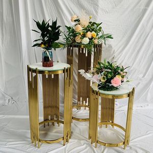 Decoração de festa 3pcs/conjunto) Casado Display Stand Round Pedestal Stands Stands Table Aderetes Cilindros Plintos 1168