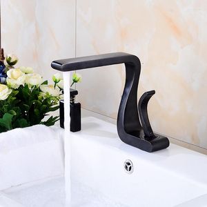 Bathroom Sink Faucets Factory Direct Seven Bend Heigu Oeb Coated Brushed Washbasin Toilet Basin Faucet