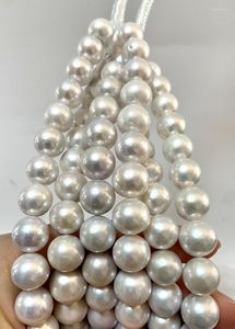 Цепи прекрасная свадебная вечеринка 12-14 мм натуральное морское жемчужное ожерелье для женщин круглые бусинки