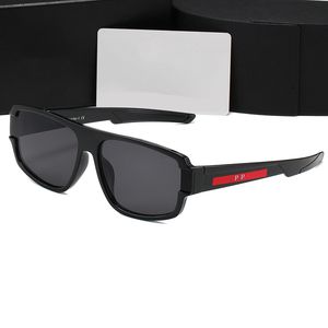 Summer Brand Mens Sunglasses Polarized Red Stripe letter Designer Sunglasses For Women 6 Colors Driving Eyewear Sun Glasses With Case
