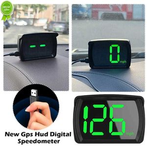 New Universal Head-up Display 2.8 Inch Led Big Font Speedometer Digital Car Electronic Hud Gps Kmh Plug and Play Car Accessories
