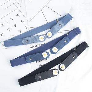Belts Non-perforated Denim Seamless Slacker Belt Women's Jeans Versatile Elastic Decoration Invisible Women Fashion