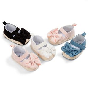 First Walkers Spring And Summer Small Flower Bowknot Baby Soft Sole Toddler Shoes 0-1 Year Old Princess