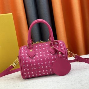 Fashion Designer Bag Womens Leather Print Tote handbag #22595 Portable Mini Shoulder Bag Classic Solid Color Pillow Bag Temperament crossbody bag