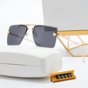 Дизайнерские солнцезащитные очки Мода Мужчины Женщины Солнцезащитные очки без оправы Goggle Adumbral 5 Вариант цвета
