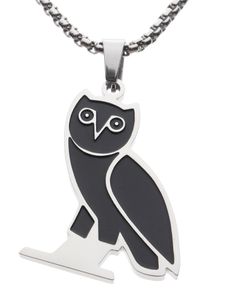 Ins Weekend Drake Owl Pendant Halsband för män och kvinnor hiphop personlighet par charm smycken