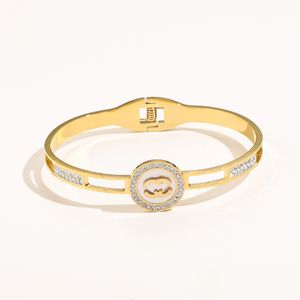 Bracciale rigido Bracciale rigido in oro 18 carati Bracciale rigido amore Gioielli primaverili di lusso Bracciale con diamanti Bracciale donna affascinante Regali romantici Polsino B