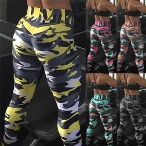 Leggings femininas 2023 Camuflagem feminina para leggins graffiti estilo slim esticado exército verde deporta calças sem costura sexy